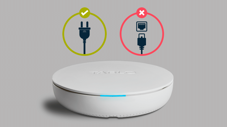 Power your Tablo up, but make sure it isn't connected to your router via Ethernet.