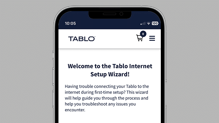 Tablo Wi-Fi Wizard