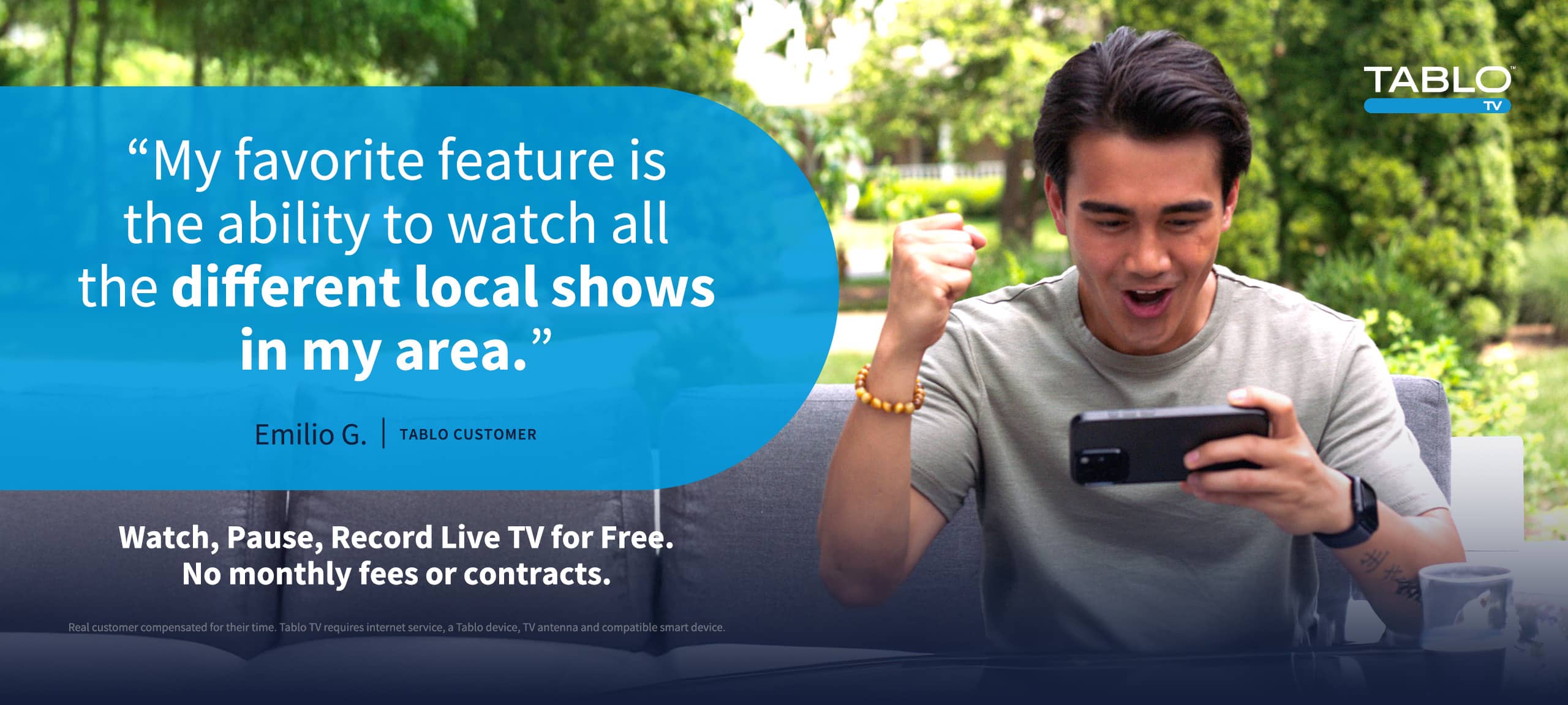 Testimonial Campaign Desktop - Emilio